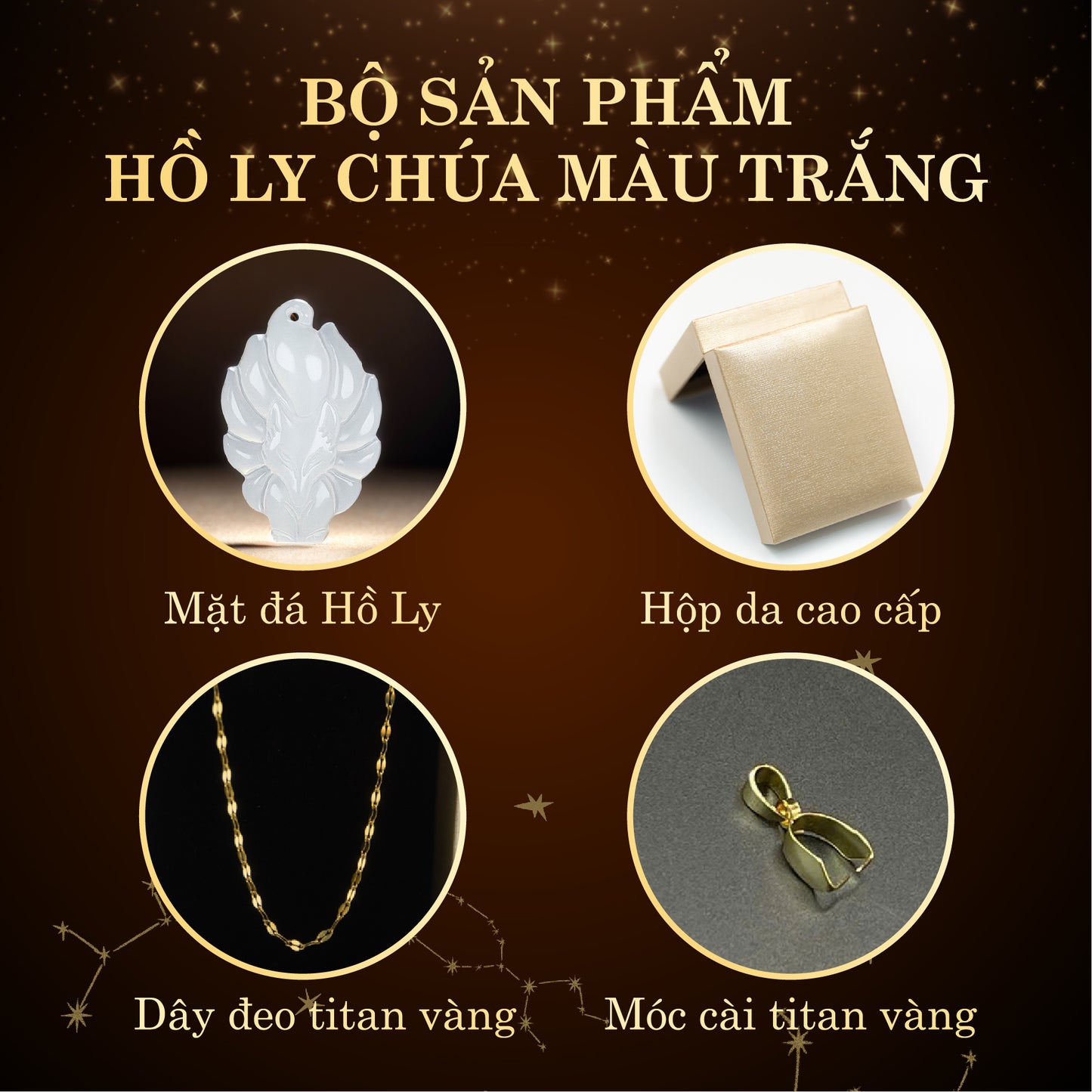 HỒ LY CHÚA MAY MẮN - MÀU TRẮNG