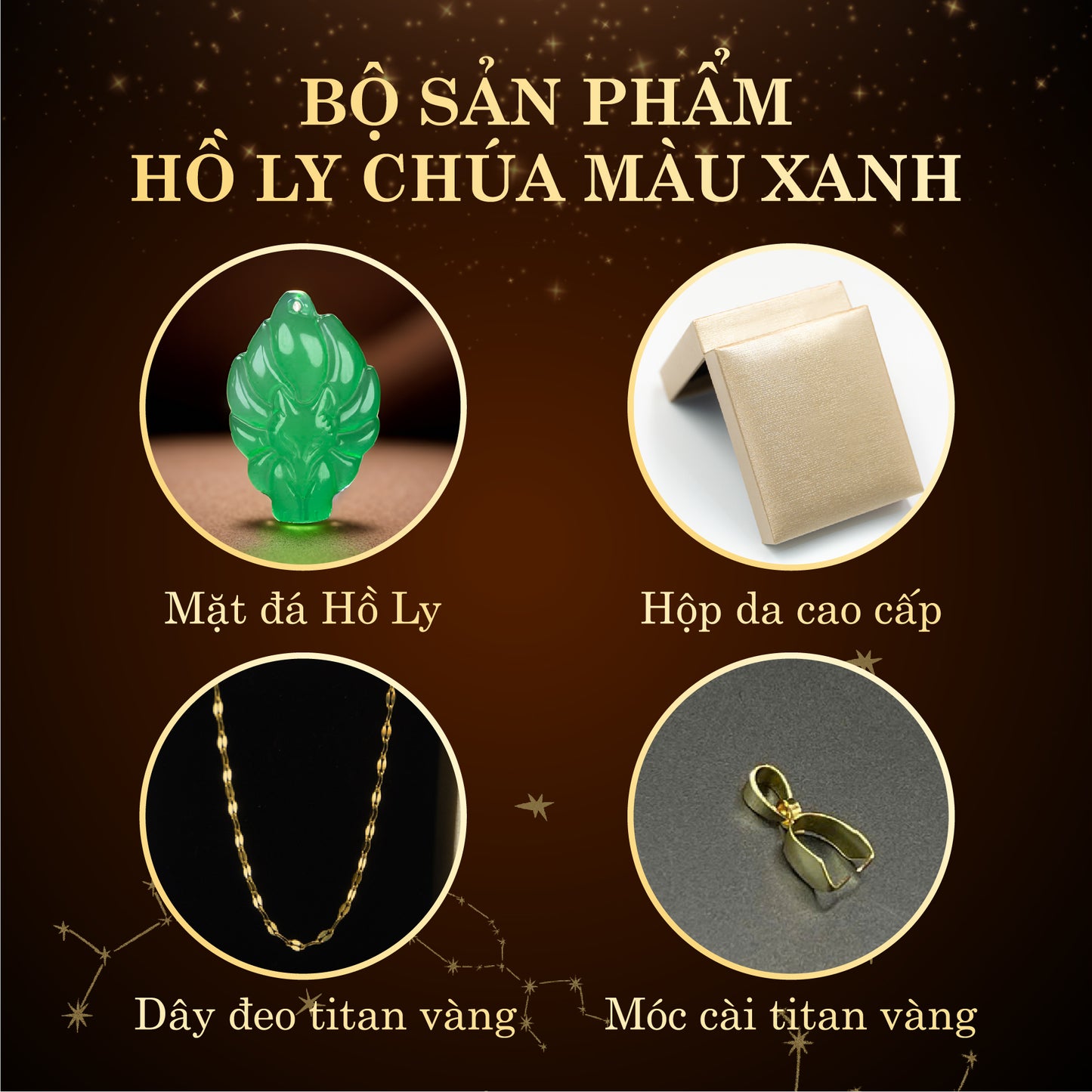 HỒ LY CHÚA MAY MẮN - MÀU XANH