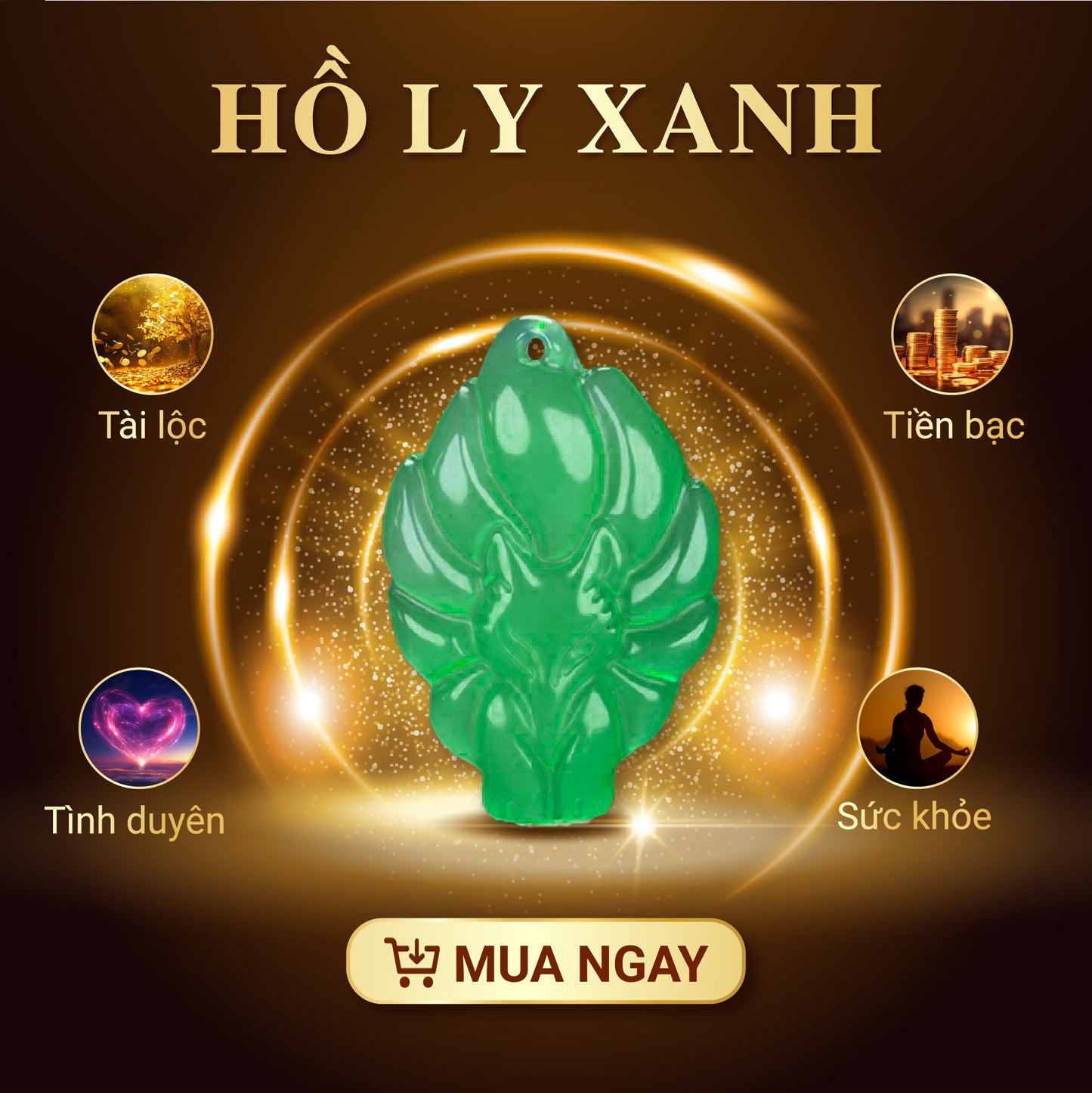 HỒ LY CHÚA MAY MẮN - MÀU XANH