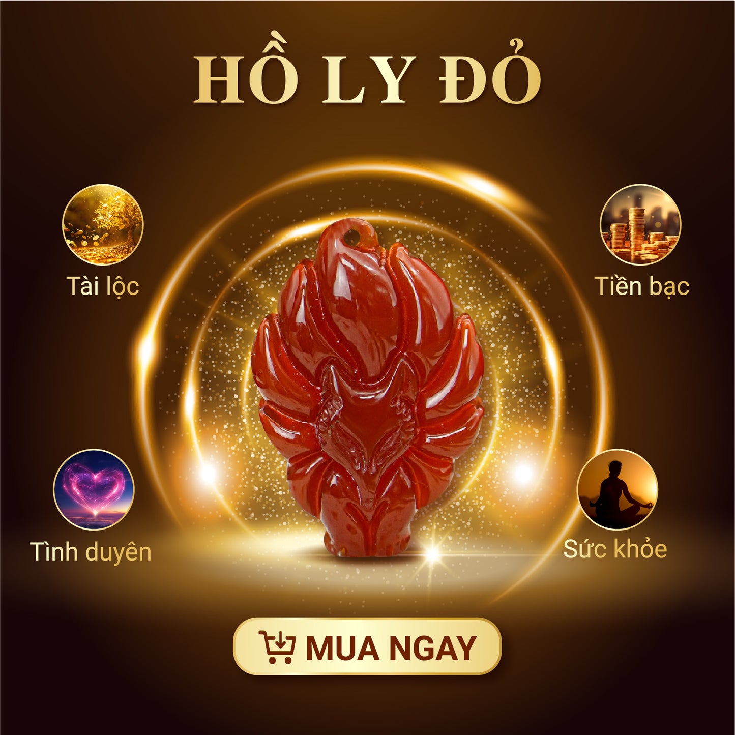 HỒ LY CHÚA MAY MẮN - MÀU ĐỎ
