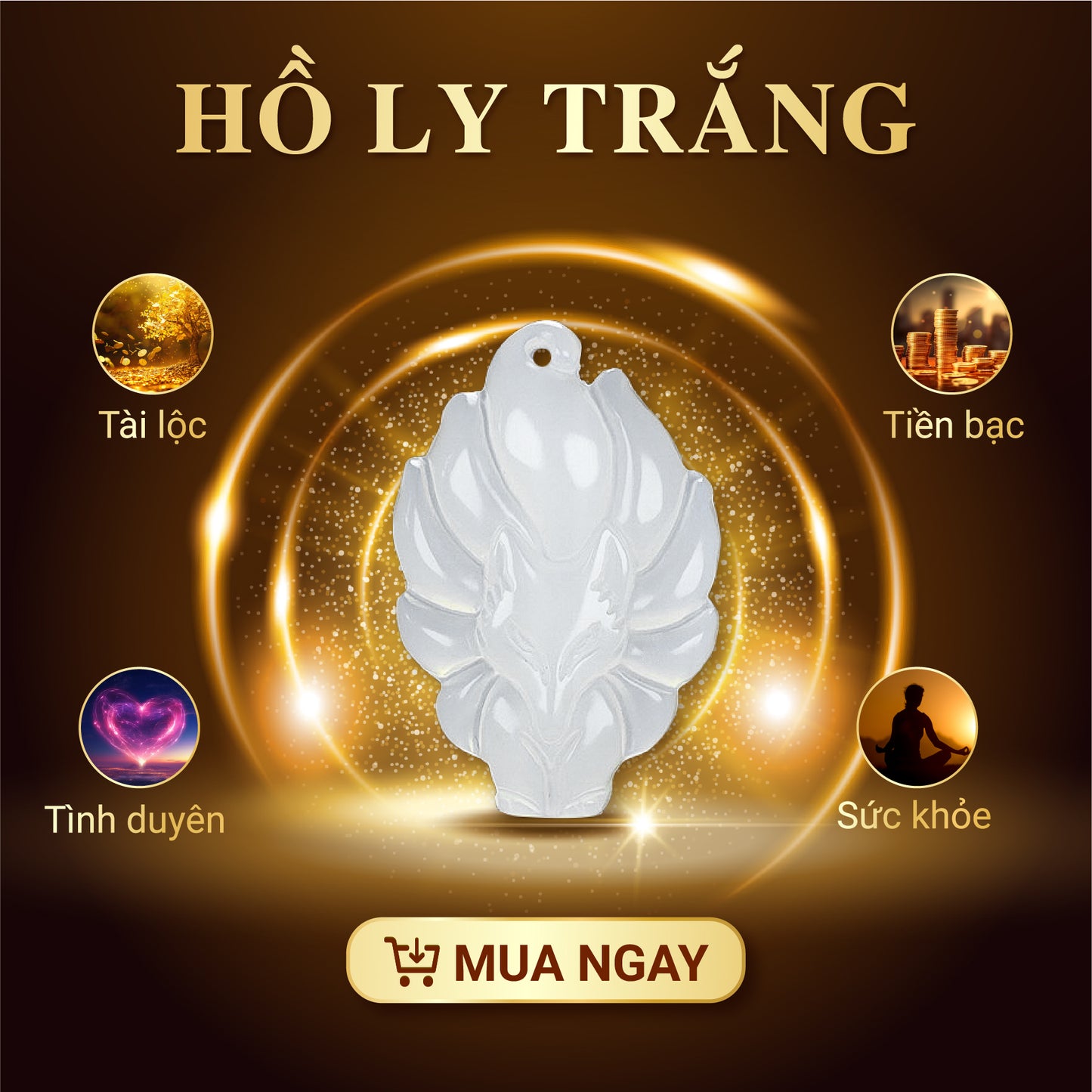HỒ LY CHÚA MAY MẮN - MÀU TRẮNG